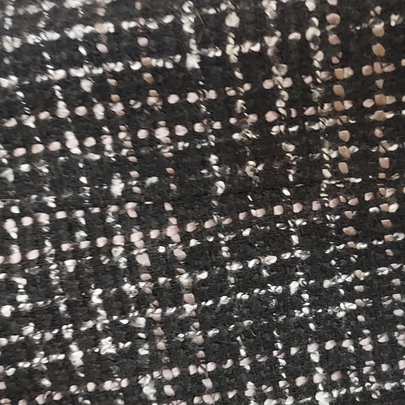 Brooks Brothers Black Wool Blend Tweed Pattern w/ Silver Gray Lined Skirt Size 4 - Picture 3 of 9